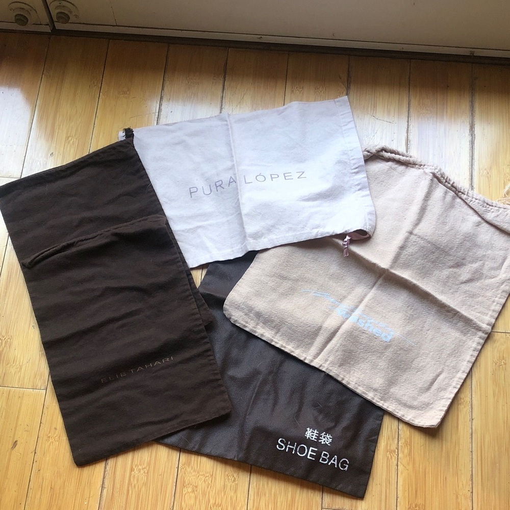 Designer Dust Bags Set with Elie Tahari & More - Neutral Tones (5)